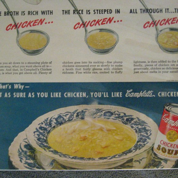 🍲 Campbell's Soup 1947 Vintage Life Magazine Advertisement - Picture 3 of 5
